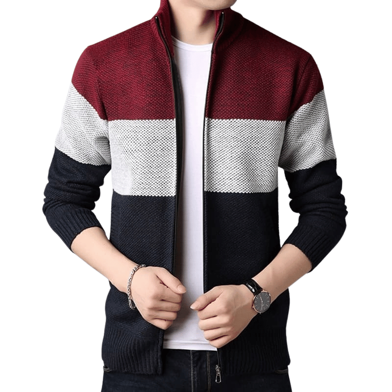 Cardigan Masculino Em Lã