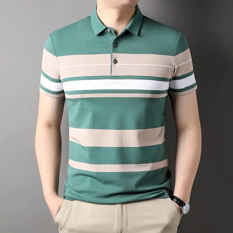 Camisa Masculina Polo Listrada