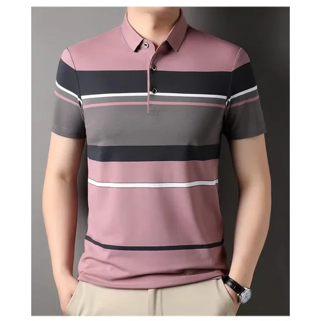 Camisa Masculina Polo Listrada