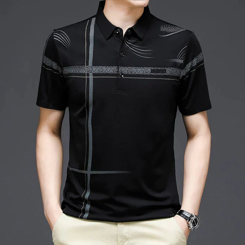 Camiseta Polo Masculina - Seda Grega