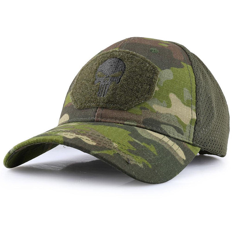 Boné Masculino Camuflado Multicamadas Ajustável - SkullHat