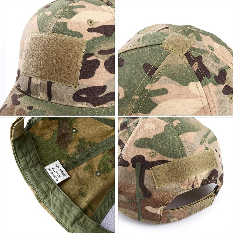 Boné Masculino Camuflado Multicamadas Ajustável - SkullHat