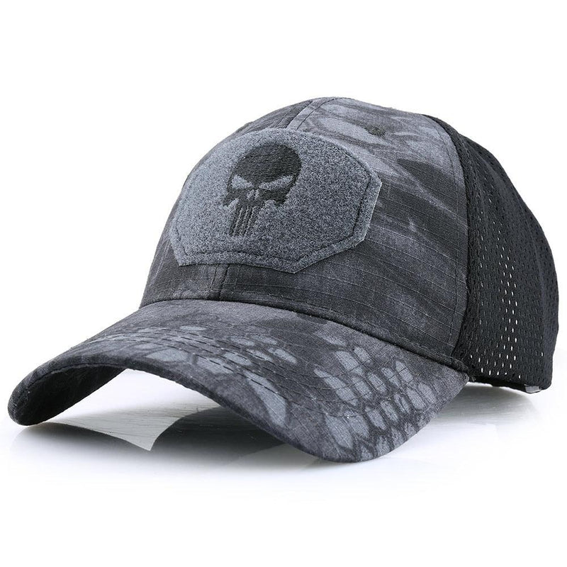 Boné Masculino Camuflado Multicamadas Ajustável - SkullHat