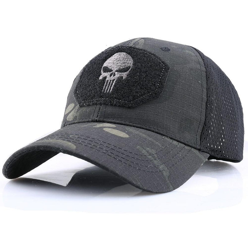 Boné Masculino Camuflado Multicamadas Ajustável - SkullHat