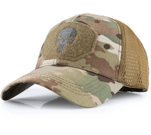 Boné Masculino Camuflado Multicamadas Ajustável - SkullHat