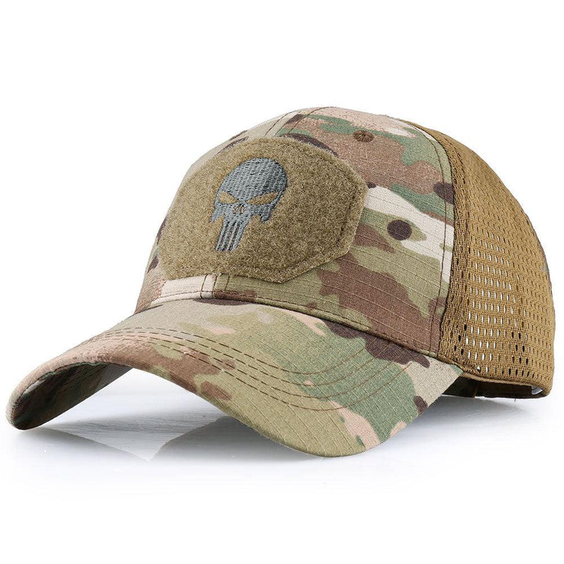 Boné Masculino Camuflado Multicamadas Ajustável - SkullHat