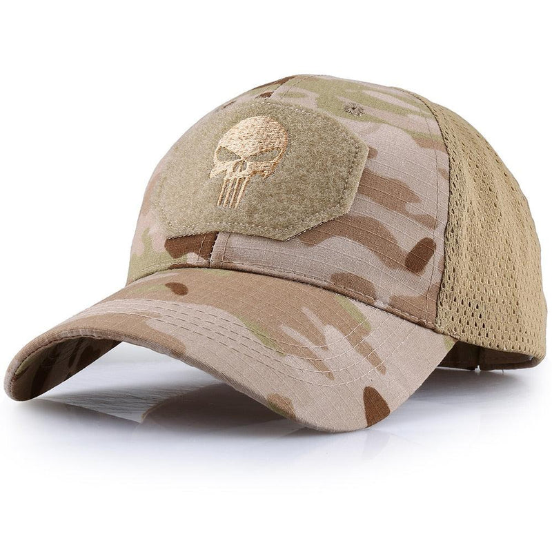 Boné Masculino Camuflado Multicamadas Ajustável - SkullHat